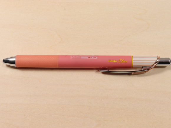 Pentel EnerGel Clena Gel Pen - Pink Body Shaft - 0.3mm