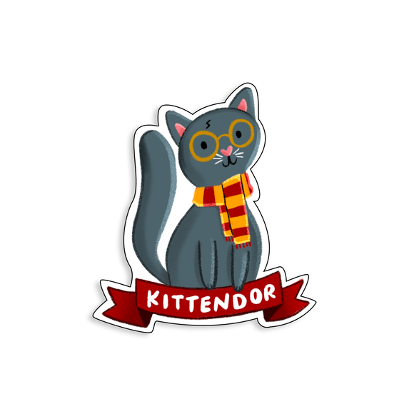 Kittendor Harry Potter Gryffindor Cat Sticker