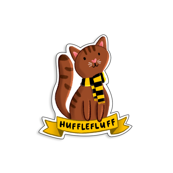 Hufflefluff Harry Potter Hufflepuff Cat Sticker